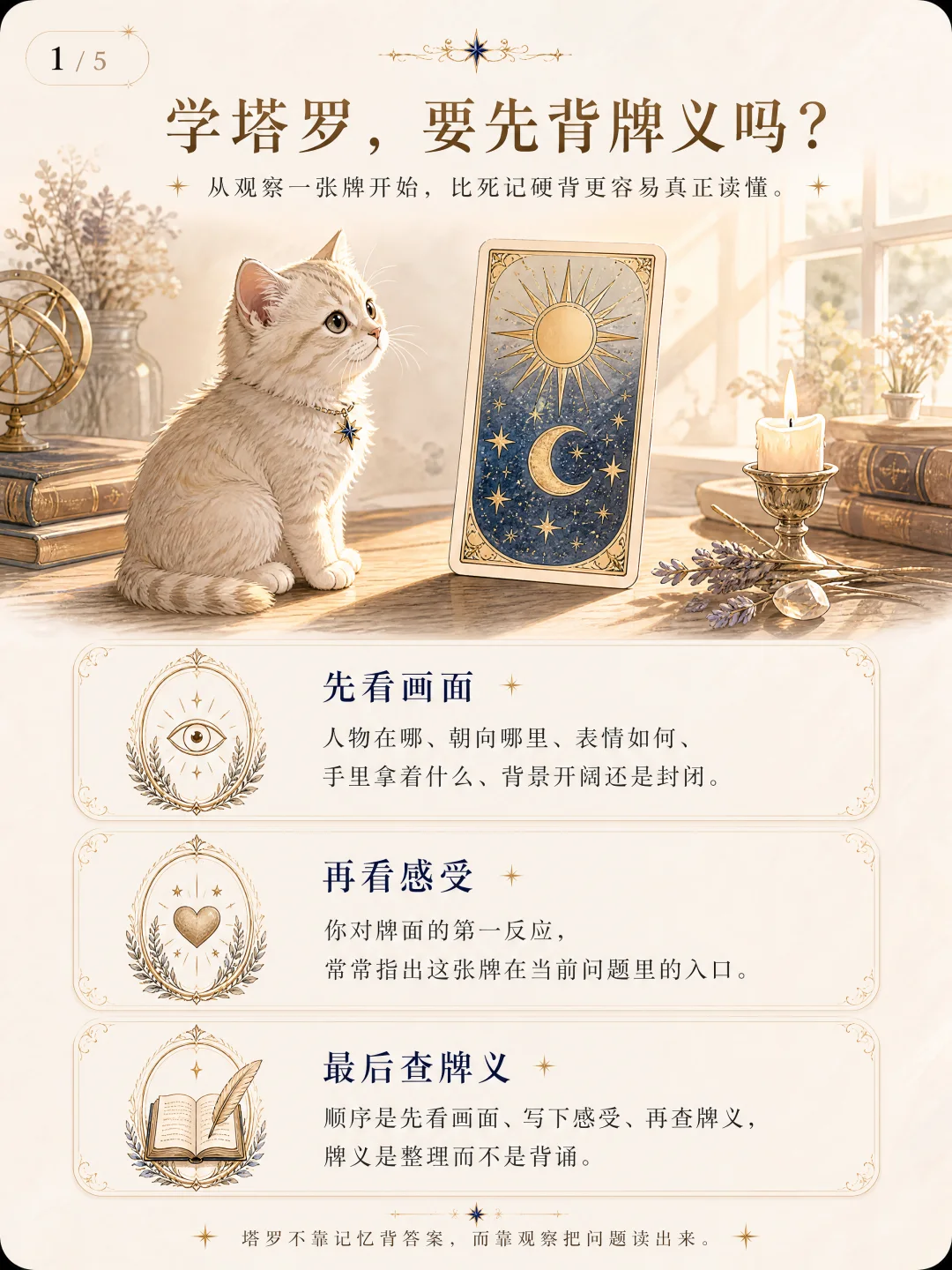 第一次接触塔罗，先别急着背牌义