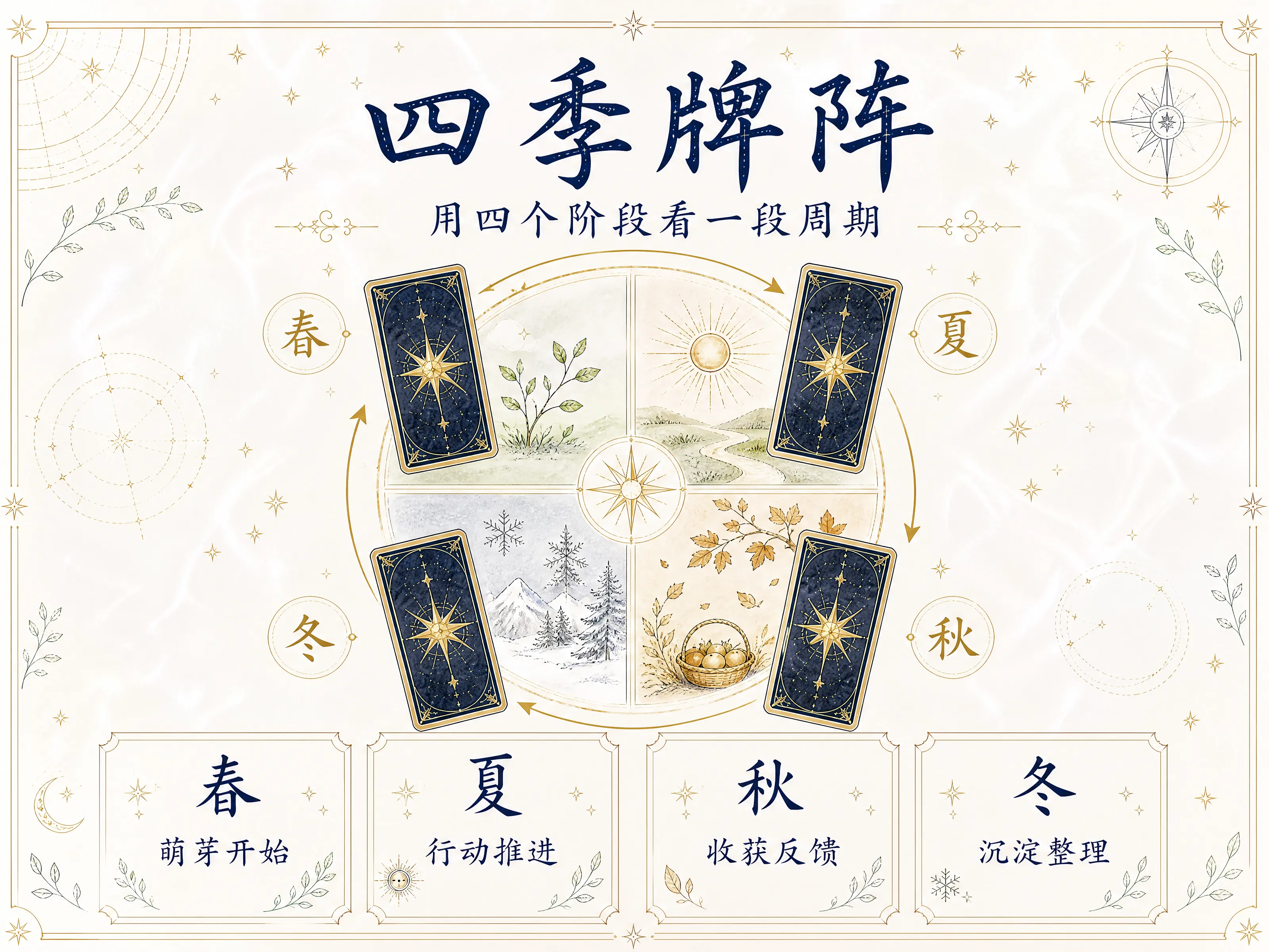 四季牌阵：用四个阶段看一段周期