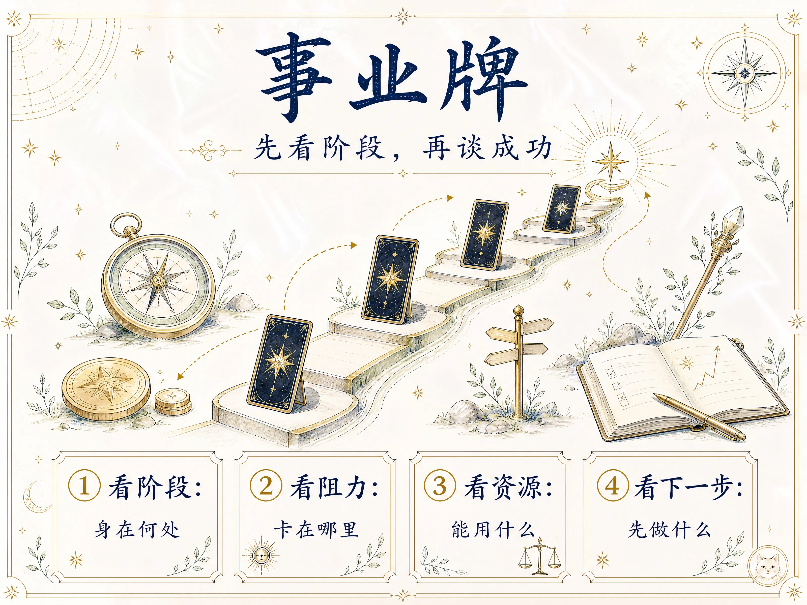 事业牌：先看阶段，再谈成功