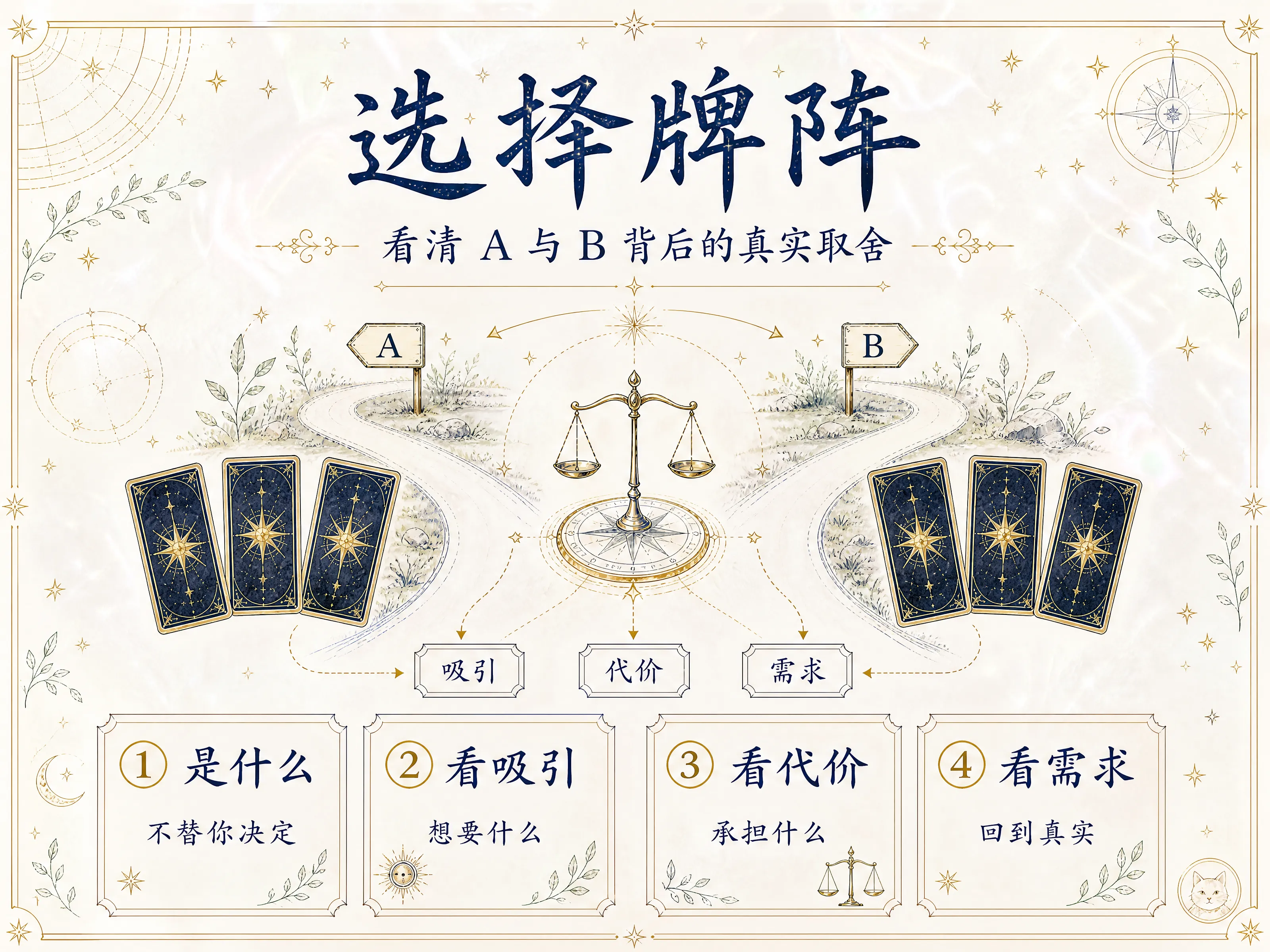 选择牌阵：真正要比较的不是 A 和 B